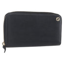 GUCCI Long Wallet Leather Black 449347 Auth 154098-1