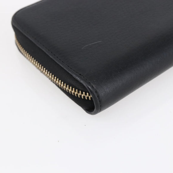 GUCCI Long Wallet Leather Black 449347 Auth 154098
