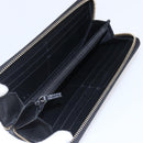 GUCCI Long Wallet Leather Black 449347 Auth 154098-14