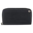 GUCCI Long Wallet Leather Black 449347 Auth 154098-13