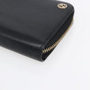 GUCCI Long Wallet Leather Black 449347 Auth 154098-7