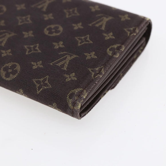 LOUIS VUITTON Monogram Mini Lin Portefeiulle Sarah Wallet M95234 LV Auth 154100