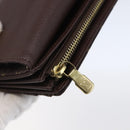 LOUIS VUITTON Monogram Mini Lin Portefeiulle Sarah Wallet M95234 LV Auth 154100-9