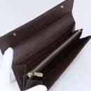 LOUIS VUITTON Monogram Mini Lin Portefeiulle Sarah Wallet M95234 LV Auth 154100-8