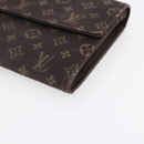 LOUIS VUITTON Monogram Mini Lin Portefeiulle Sarah Wallet M95234 LV Auth 154100-7