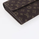 LOUIS VUITTON Monogram Mini Lin Portefeiulle Sarah Wallet M95234 LV Auth 154100-14