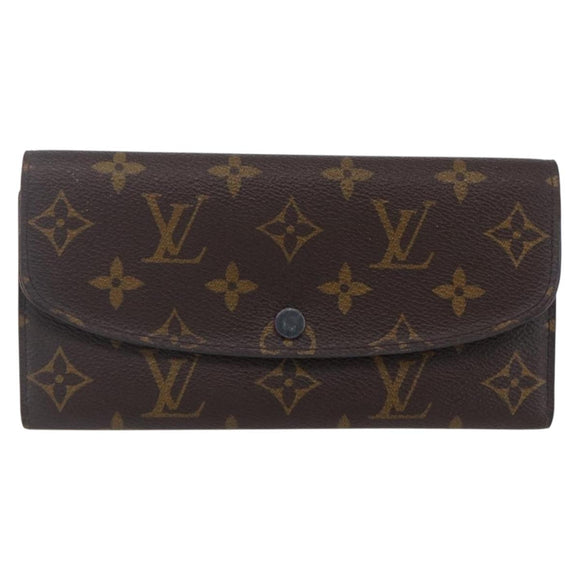 LOUIS VUITTON Monogram Portefeuille Emilie Wallet Pink M60697 LV Auth 154102