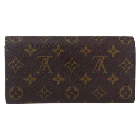 LOUIS VUITTON Monogram Portefeuille Emilie Wallet Pink M60697 LV Auth 154102