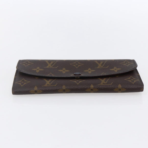 LOUIS VUITTON Monogram Portefeuille Emilie Wallet Pink M60697 LV Auth 154102