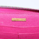 FENDI Zucca Canvas Long Wallet Black Brown Auth 154103-9