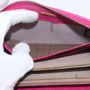 FENDI Zucca Canvas Long Wallet Black Brown Auth 154103-18