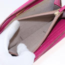 FENDI Zucca Canvas Long Wallet Black Brown Auth 154103-11