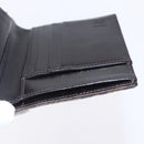 FENDI Zucca Canvas Wallet Black Brown Auth 154104-17