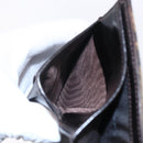 FENDI Zucca Canvas Wallet Black Brown Auth 154104-18