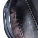FENDI Zucca Canvas Wallet Black Brown Auth 154104A-12