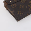 LOUIS VUITTON Monogram Portefeuille Elysee Long Wallet Camel M60361 Auth 154105-16