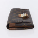 LOUIS VUITTON Monogram Portefeuille Elysee Long Wallet Camel M60361 Auth 154105-3