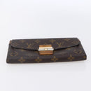 LOUIS VUITTON Monogram Portefeuille Elysee Long Wallet Camel M60361 Auth 154105-6
