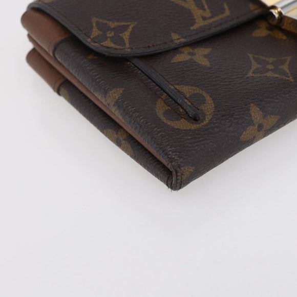 LOUIS VUITTON Monogram Portefeuille Elysee Long Wallet Camel M60361 Auth 154105