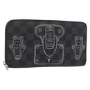 LOUIS VUITTON Damier Graphite Zippy Organizer Trunk & Lock N63182 Auth 154106-1