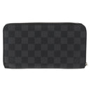 LOUIS VUITTON Damier Graphite Zippy Organizer Trunk & Lock N63182 Auth 154106-2