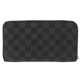 LOUIS VUITTON Damier Graphite Zippy Organizer Trunk & Lock N63182 Auth 154106 - 0
