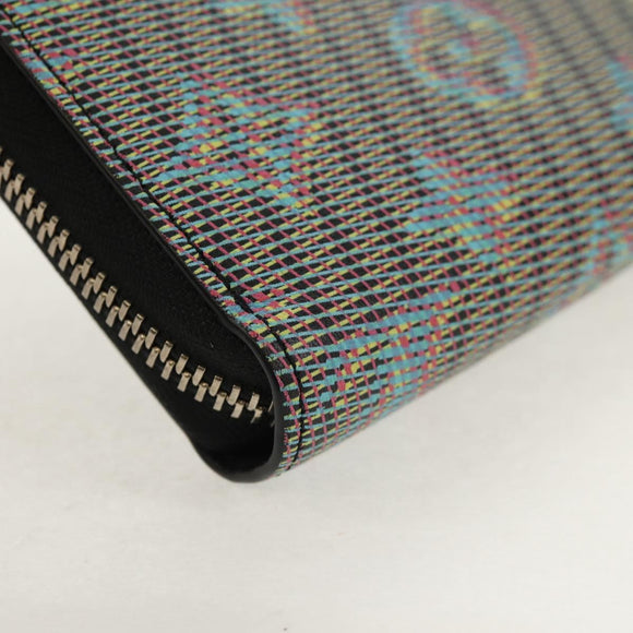 LOUIS VUITTON Monogram LV Pop Zippy Portemonnee Blauw M68662 LV Auth 154107M