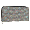 LOUIS VUITTON Monogram LV Pop Zippy Portemonnee Blauw M68662 LV Auth 154107M-1