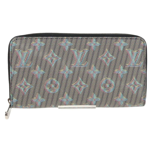 LOUIS VUITTON Monogram LV Pop Zippy Portemonnee Blauw M68662 LV Auth 154107M