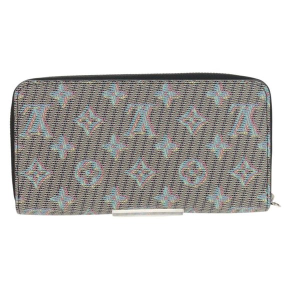 LOUIS VUITTON Monogram LV Pop Zippy Portemonnee Blauw M68662 LV Auth 154107M