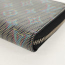 LOUIS VUITTON Monogram LV Pop Zippy Portemonnee Blauw M68662 LV Auth 154107M-15