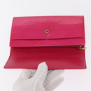 LOUIS VUITTON Vernis Porte MonnaieCredit Wallet Fusha Pink M91236 LV Auth 154108V-13