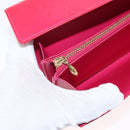 LOUIS VUITTON Vernis Porte MonnaieCredit Wallet Fusha Pink M91236 LV Auth 154108V-17