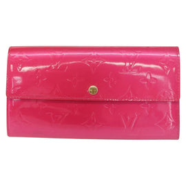 LOUIS VUITTON Vernis Porte MonnaieCredit Wallet Fusha Pink M91236 LV Auth 154108V - 0