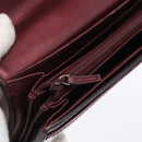 GUCCI GG Canvas Guccissima Lovely Heart Wallet Bordeaux Gold 251861 Auth 154109-8