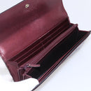 GUCCI GG Canvas Guccissima Lovely Heart Wallet Bordeaux Gold 251861 Auth 154109-9