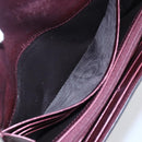 GUCCI GG Canvas Guccissima Lovely Heart Wallet Bordeaux Gold 251861 Auth 154109-10