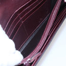 GUCCI GG Canvas Guccissima Lovely Heart Wallet Bordeaux Gold 251861 Auth 154109-18