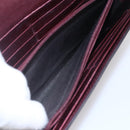 GUCCI GG Canvas Guccissima Lovely Heart Wallet Bordeaux Gold 251861 Auth 154109-11