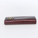 GUCCI GG Canvas Guccissima Lovely Heart Wallet Bordeaux Gold 251861 Auth 154109-5