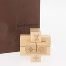 LOUIS VUITTON Puteki Wooden Puzzle Building Blocks Wood Beige LV Auth 154110M-8