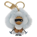 LOUIS VUITTON Porte Cles Vivienne Christmas Ski Charm Blue M67395 Auth 154111SM-13
