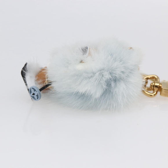 LOUIS VUITTON Porte Cles Vivienne Christmas Ski Charm Blue M67395 Auth 154111SM