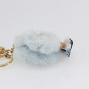 LOUIS VUITTON Porte Cles Vivienne Christmas Ski Charm Blue M67395 Auth 154111SM-4