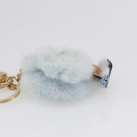 LOUIS VUITTON Porte Cles Vivienne Christmas Ski Charm Blue M67395 Auth 154111SM