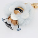 LOUIS VUITTON Porte Cles Vivienne Christmas Ski Charm Blue M67395 Auth 154111SM-7