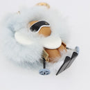 LOUIS VUITTON Porte Cles Vivienne Christmas Ski Charm Blue M67395 Auth 154111SM-8