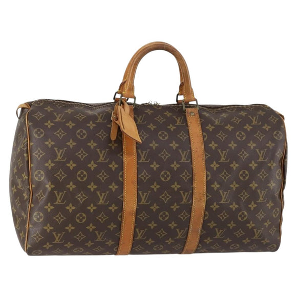 LOUIS VUITTON Monogram Keepall 50 Boston Bag M41426 LV Auth 154150