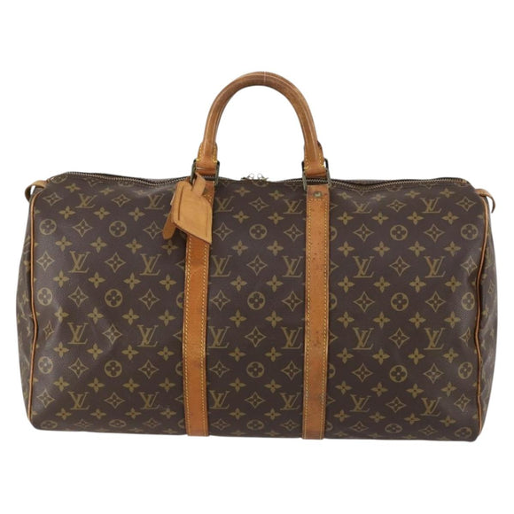 LOUIS VUITTON Monogram Keepall 50 Boston Bag M41426 LV Auth 154150