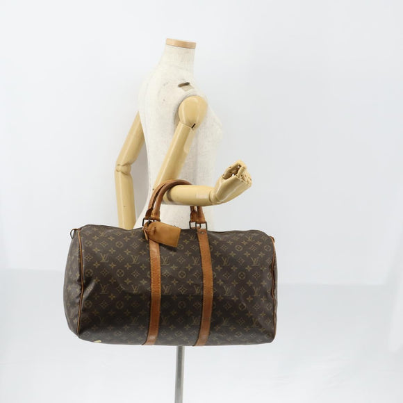 LOUIS VUITTON Monogram Keepall 50 Boston Bag M41426 LV Auth 154150